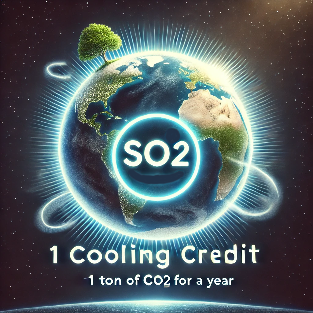 1 Cooling Credit offsets the warming of 1 ton of CO2 for a year.